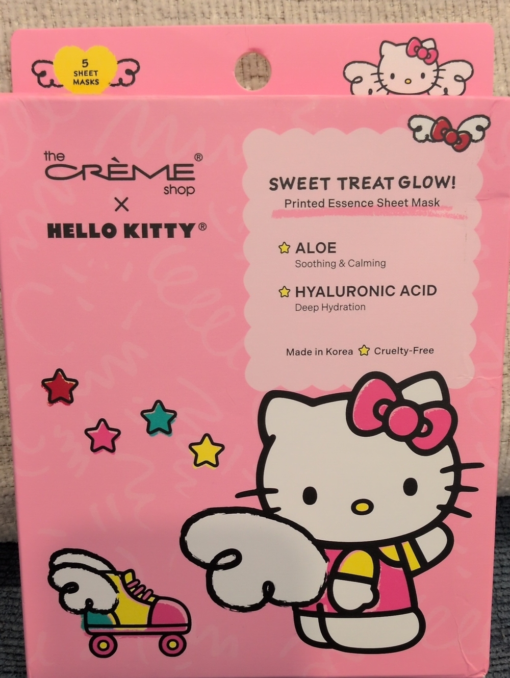The Creme Shop Printed Essence Sheet Masks - Sweet Treat Glow